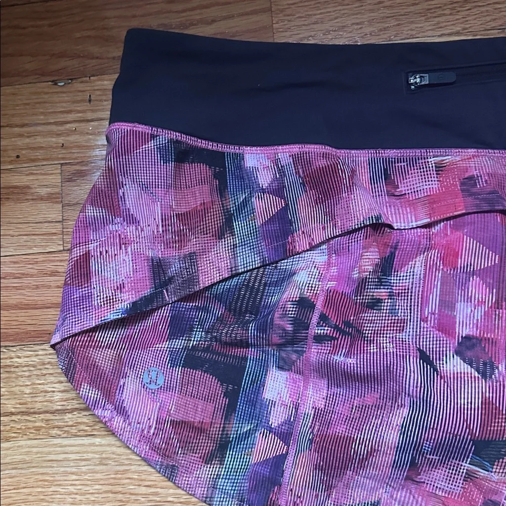 Lululemon Run Times Short *2.5 "Sun Dazed Multi Pink" Multi Pink / Super Dark - Picture 8 of 12